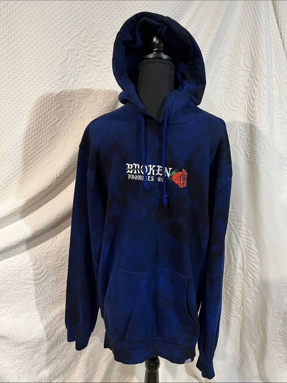 Broken Promises Forever Numb Tie Dye Hoodie, size medium